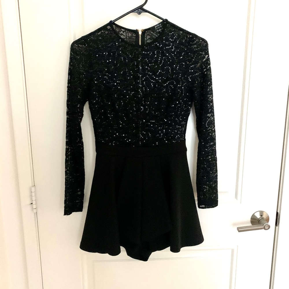 Black cute romper